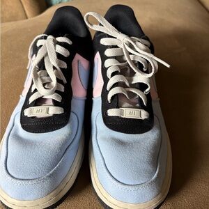 Nike Air Force 1Stylish Women's Athletic Shoes - Black, Pink, and Blue